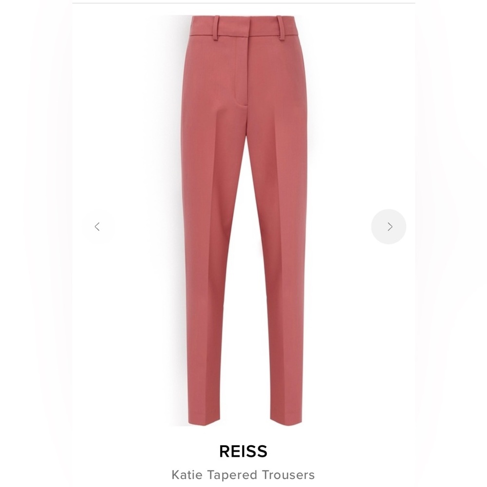 NWT Reiss Katie Tapered Pants (Tulip Pink) (Size 4)